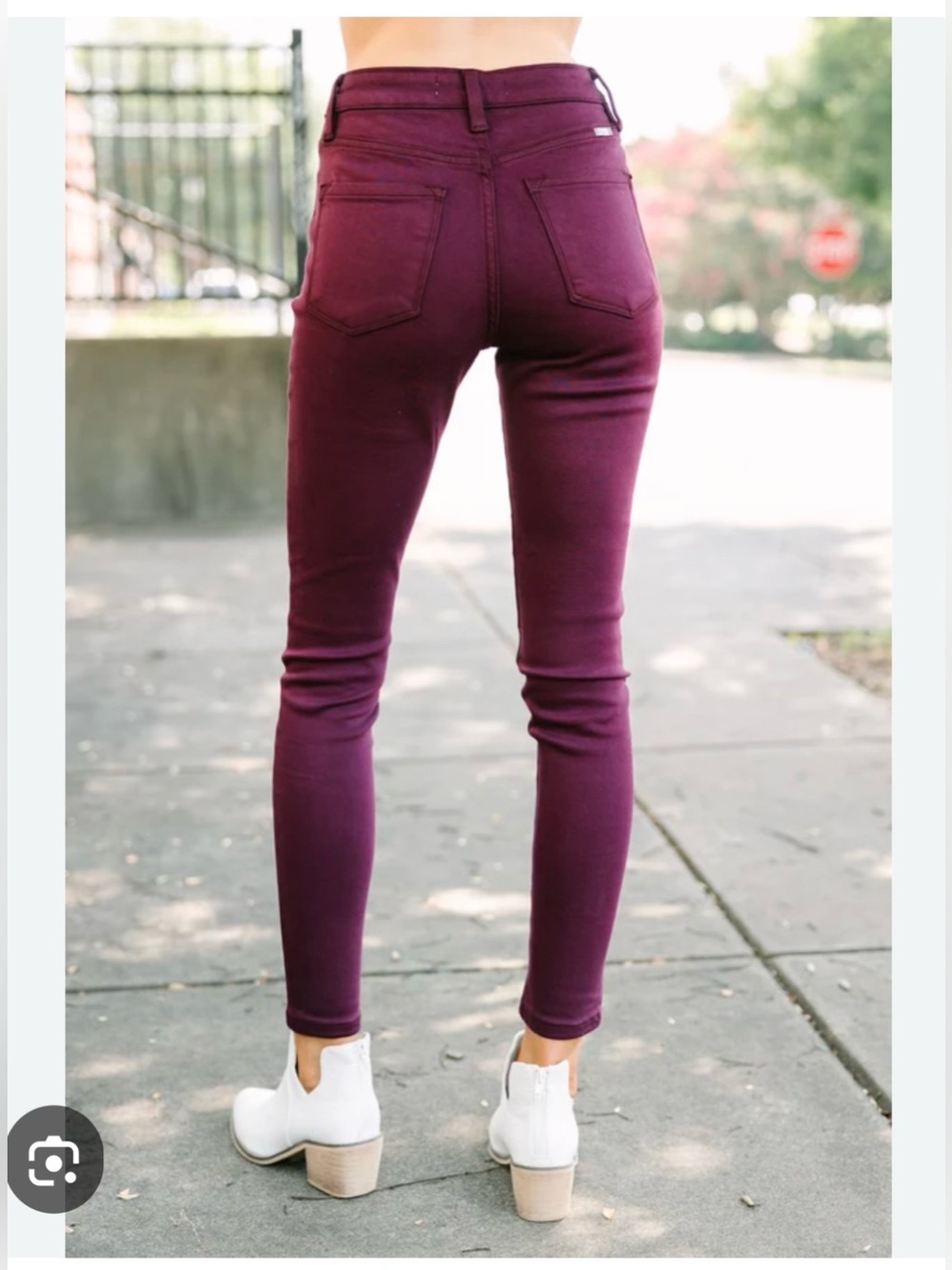 KanCan Skinny Jeans in Deep Wine